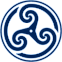 Blue Wheeled Triskelion2 icon